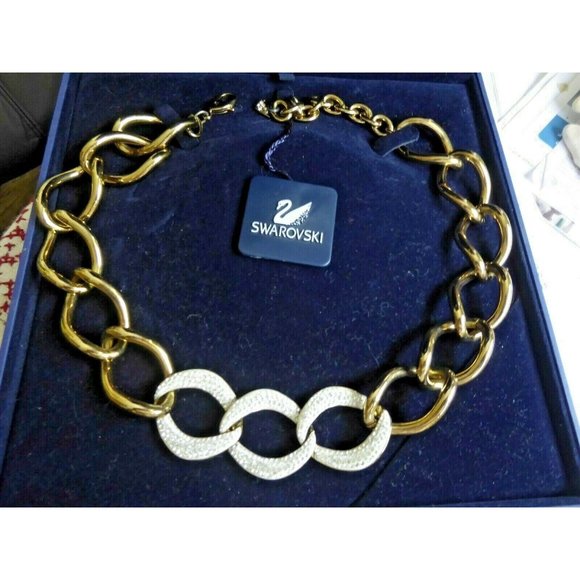 Big Bold RETIRED SWAROVSKI Donatella Necklace UNWORN IN ORIGINAL BOZ